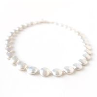 Pearl Round Coin Necklace