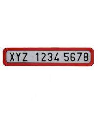 auto number plate