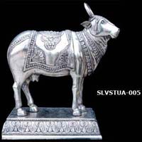 Silver Cow Statue