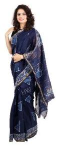 Indigo Printed Saree