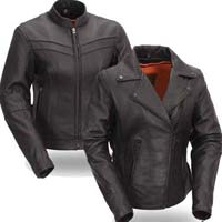 Womens Motorcycle Leather Jacket