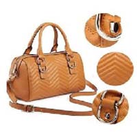Womens Quilted Leather Duffle Bag