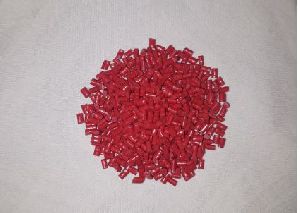 abs red plastic granules