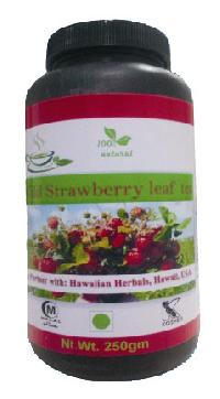 herbal wild strawberry leaf tea