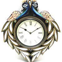 Embossed Painted Wall Clock