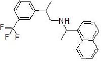 (SR)-N-1-(naphthalen-1-yl)ethyl)-2-(3-(trifluoromethyl)phenyl) propan-1-amine
