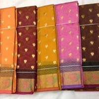 Kota Cotton Embossed Sarees