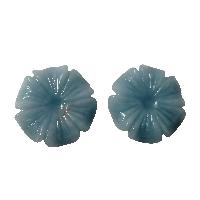 Angelite Carving Flowers Stone