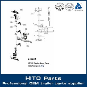 Truck Accessories Heavy Duty Door Locking Gear