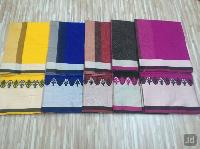 ladies plain saree