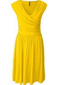 Ladies short yellow dress
