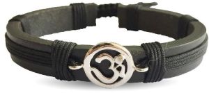 Auspicious Silver Aum Bracelet