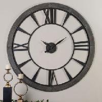 Meticulous metal wall clock