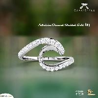 Aethelwine Diamond Studded Gold Ring
