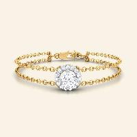 Portia Diamond Studded Gold Bracele