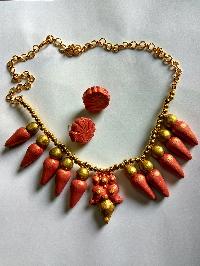 terracotta choker necklace