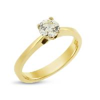 0.55 CT Round Cut Solitaire Diamond Engagement Ring
