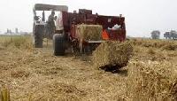 paddy straw baling machine