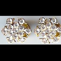 Gold Cubic Zirconia Stud - 019