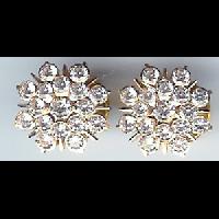 Gold Cubic Zirconia Stud - 020