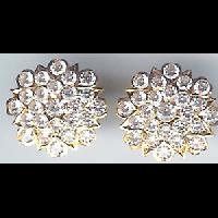 Gold Cubic Zirconia Stud - 024