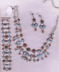 Sterling Silver Necklace Set  (A 14)