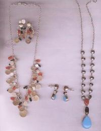 Sterling Silver Necklace Set  (A13)