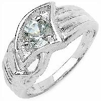 Aquamarine Gemstone Ring With 925 Sterling Silver