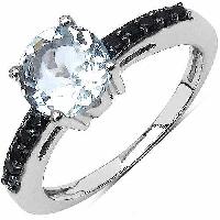 Blue Topaz  Black Spainel Gemstone Ring With 925 Sterling Silver