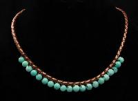 leather beads necklace