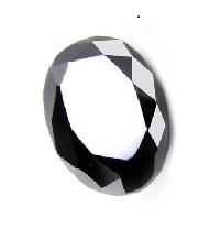 1.00 Carat Oval Cut Black Diamond