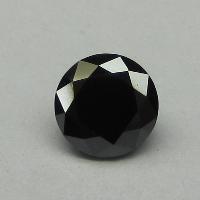 1.00 Carat Round Cut Black Diamond
