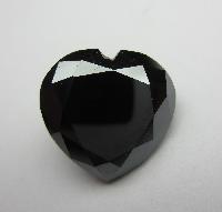 2.00 Carat Heart Cut Black Diamond
