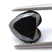 20.00 Carat Heart Cut Black Diamond Lot For Sale