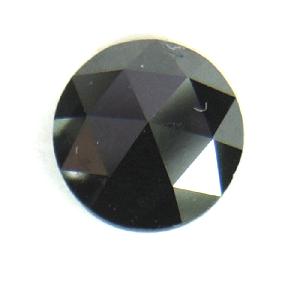 Natural Round Rose Cut Black Loose Diamond