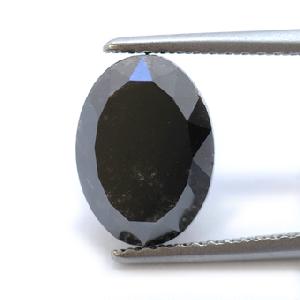 Oval Cut Black Loose Diamond