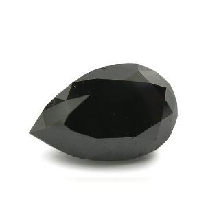 Pear Cut Natural Black Diamond