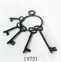 Antique Iron Key Bunch