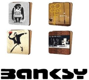 Banksy Coasters