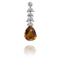 1 Citrine Drop Necklace