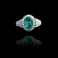 15 Emerald Ring, Diamond Ring