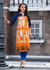 Multicolor Loan Cotton Kurtis