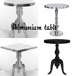 aluminium table