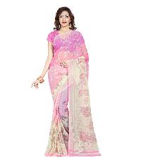 Casual Wear Multi Printed Chiffon Saree_AAKN42SR1038BKSML