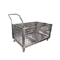 stainless steel cage trolley