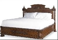 wooden double beds