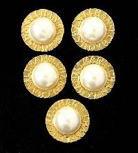 metal pearl buttons