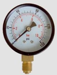 Black Steel Lower Connection Dry Gauge