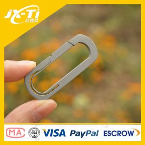 Strong 50mm Titanium O Shape Carabiner Edc Tool , Quick Release Keycha
