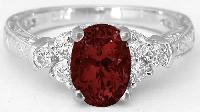 garnet diamond ring
